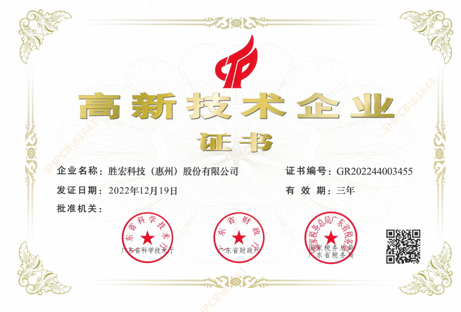 喜报！我司顺利通过“高新技术企业”认定